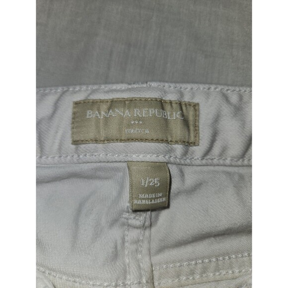 Banana Republic White Cropped Jeans Size 1 / 25 - Picture 3 of 14